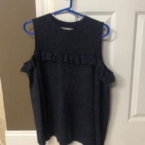 Cold shoulder sweater